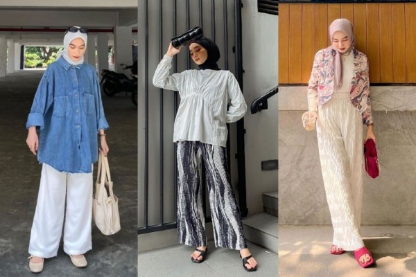 Celana Kulot Dengan Atasan Yang Cocok Untuk Hijaber